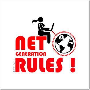 Net Generation Rule!(women) (W) Posters and Art